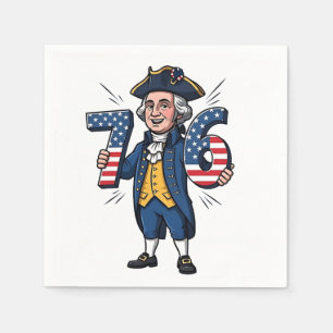 6-7-7-6 George Washington Six Seven Meme 67 Trend Serviette