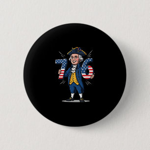 6-7 7-6 George Washington Six Seven Meme Gen Alpha Button
