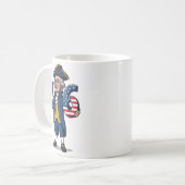 6-7 7-6 George Washington Six Seven Meme Gen Alpha Kaffeetasse (Vorderseite Links)