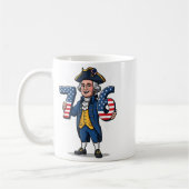 6-7 7-6 George Washington Six Seven Meme Gen Alpha Kaffeetasse (Links)