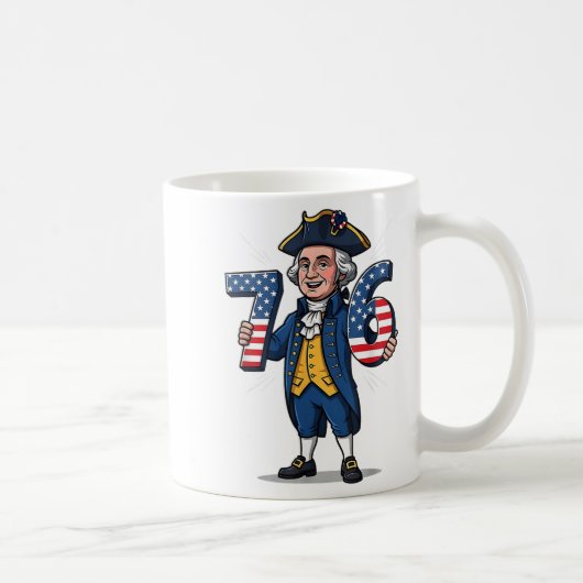 6-7 7-6 George Washington Six Seven Meme Gen Alpha Kaffeetasse (Rechts)