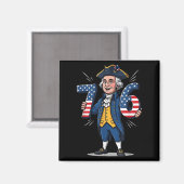 6-7 7-6 George Washington Six Seven Meme Gen Alpha Magnet (Vorderseite/Rückseite)