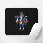 6-7 7-6 George Washington Six Seven Meme Gen Alpha Mousepad (Mit Mouse)