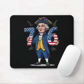 6-7 7-6 George Washington Six Seven Meme Gen Alpha Mousepad (Mit Mouse)