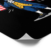6-7 7-6 George Washington Six Seven Meme Gen Alpha Poster (Ecke)
