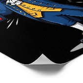 6-7 7-6 George Washington Six Seven Meme Gen Alpha Poster (Ecke)