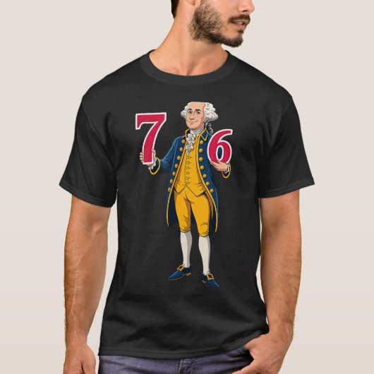 6 7 7 6 George Washington Six Seven T-Shirt (Vorderseite)