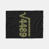 6 7 Armee Muster Meme Quadratwurzel 4489 Slang Mat Fleecedecke (Vorderseite (Horizontal))