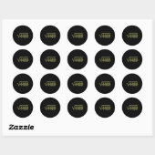 6 7 Army Pattern Meme Quadratwurzel 4489 Slang Mat Runder Aufkleber (Blatt)