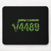 6 7 Army Pattern Meme Square Root 4489 Slang Math Mousepad (Vorne)