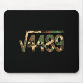 6 7 Army Pattern Meme Square Root 4489 Slang Math  Mousepad (Vorne)