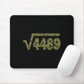 6 7 Army Pattern Meme Square Root 4489 Slang Math Mousepad (Mit Mouse)