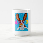 6 7 Basset Hound underwater with fish  Kaffeetasse (Mittel)