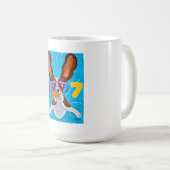 6 7 Basset Hound underwater with fish  Kaffeetasse (VorderseiteRechts)