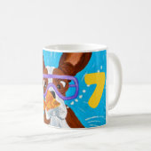 6 7 Basset Hound underwater with fish  Kaffeetasse (VorderseiteRechts)