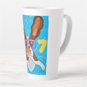 6 7 Basset Hound underwater with fish  Milchtasse (Rechte Ecke)