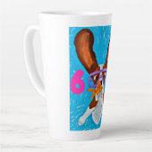 6 7 Basset Hound underwater with fish  Milchtasse (Linke Ecke)