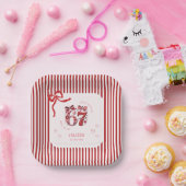 6 7 Birthday for Girls, Pink Kids 7th Birthday Pappteller (Party)