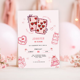 6 7 Birthday for Girls, Pink Six Seven Kids Party Einladung