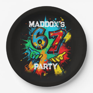 6-7 Birthday Party Paper Plates Six Seven Decor Pappteller