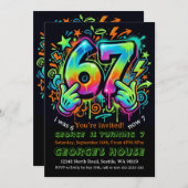 6-7 Boys Birthday Party Invitation Einladung (Vorne/Hinten)