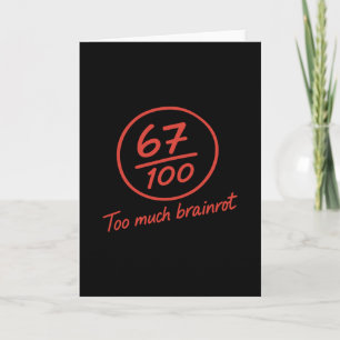6 7 Brainrot Grundschullehrerin Meme Funny 67 6 Karte
