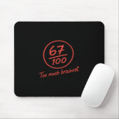 6 7 Brainrot Grundschullehrerin Meme Funny 67 6 Mousepad (Mit Mouse)