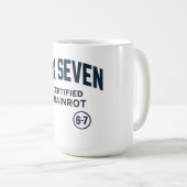 6 7 Certified Brain Rot Kaffeetasse (VorderseiteRechts)