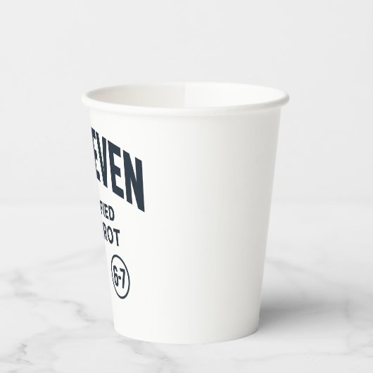 6 7 Certified Brain Rot Pappbecher (Links)