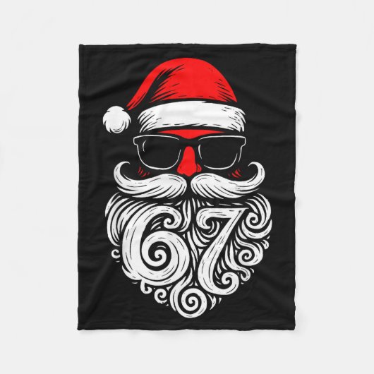 6 7 Christmas 67 Santa Six Seven Christmas Boys Te Fleecedecke (Vorderseite)
