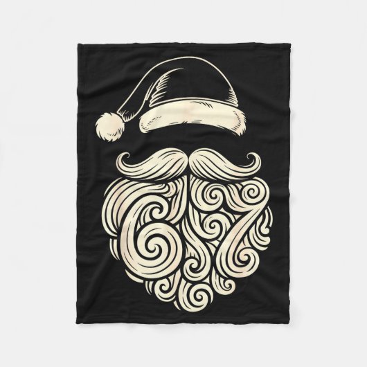 6 7 Christmas 67 Santa Six Seven Christmas Boys Te Fleecedecke (Vorderseite)