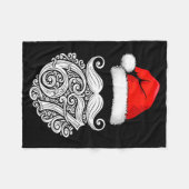 6 7 Christmas 67 Santa Six Seven Christmas Boys Te Fleecedecke (Vorderseite (Horizontal))