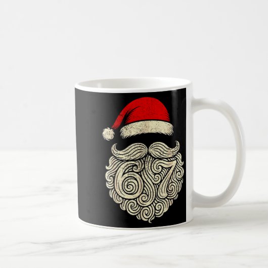 6 7 Christmas 67 Santa Six Seven Christmas Boys Te Kaffeetasse (Rechts)