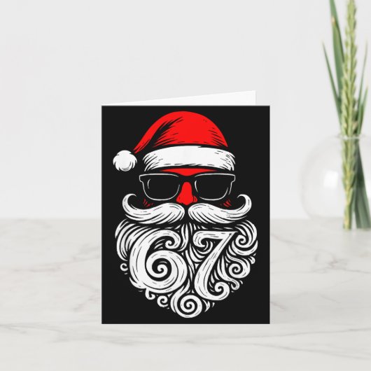 6 7 Christmas 67 Santa Six Seven Christmas Boys Te Karte (Vorderseite)