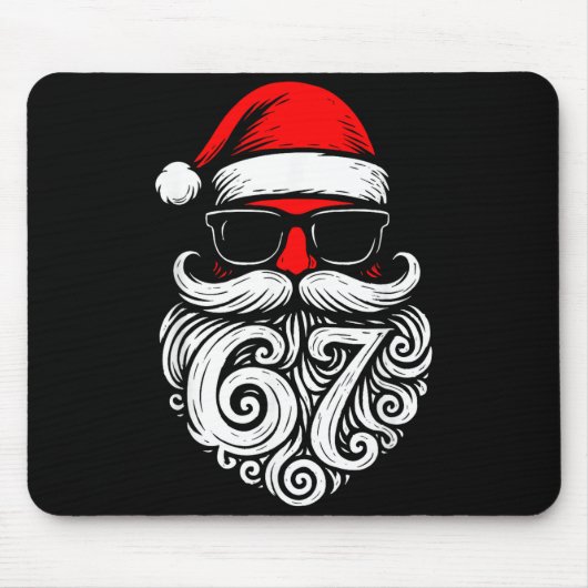 6 7 Christmas 67 Santa Six Seven Christmas Boys Te Mousepad (Vorne)