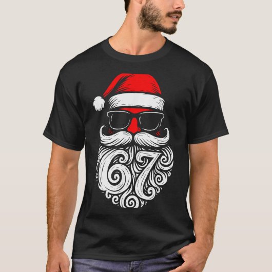 6 7 Christmas 67 Santa Six Seven Christmas Boys Te T-Shirt (Vorderseite)