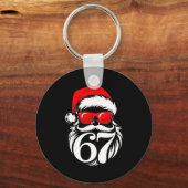 6 7 Christmas 67 Santa Six Seven Christmas  Schlüsselanhänger (Vorderseite)