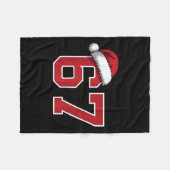 6 7 Christmas 67 Santa Six Seven Funny Christmas B Fleecedecke (Vorderseite (Horizontal))