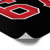 6 7 Christmas 67 Santa Six Seven Funny Christmas B Poster (Ecke)