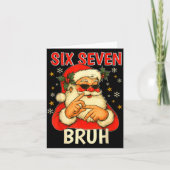 6 7 Christmas 6 7 Bruh Gen Alpha Christmas Gen Alp Karte (Vorderseite)