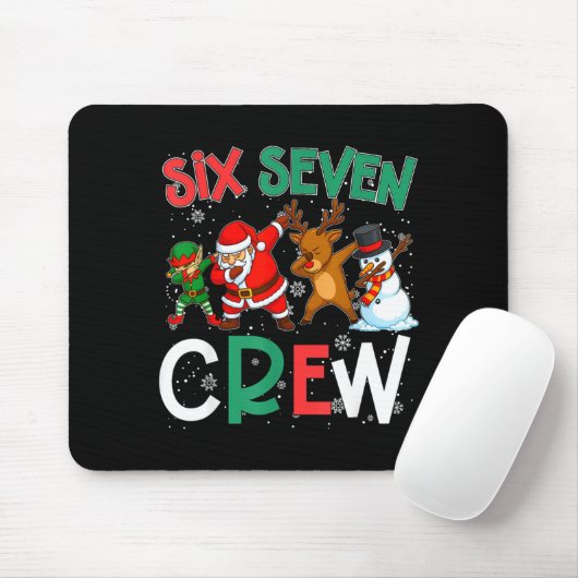6 7 Christmas 6 7 Squad Gen Alpha Christmas Gen Al Mousepad (Mit Mouse)