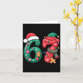 6 7 Christmas Duo Meme Outfit For Funny Holiday Hu Karte (Gelbe Blume)