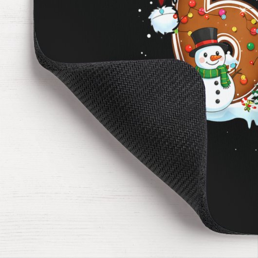 6-7 Christmas Gingerbread Funny Snowman Reindeer 6 Mousepad (Ecke)