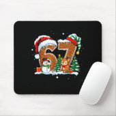 6-7 Christmas Gingerbread Funny Snowman Reindeer 6 Mousepad (Mit Mouse)