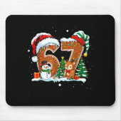 6-7 Christmas Gingerbread Funny Snowman Reindeer 6 Mousepad (Vorne)