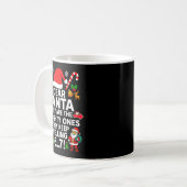 6 7 Christmas Santa Naughty List Boys Funny 67 Mem Kaffeetasse (Vorderseite Links)