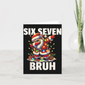 6 7 Christmas Six Seven Bruh Funny Christmas 67 Me Karte (Vorderseite)