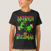6 7 Christmas Skibidi Rizzmas 67 Meme Gen Alpha Sl T-Shirt (Vorderseite)