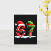 6-7 Christmas Squad Funny 67 Six Seven Meme Xmas 6 Karte (Gelbe Blume)