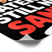 6 7 Cookies Later Still No Santa Funny Six Seven M Poster (Ecke)